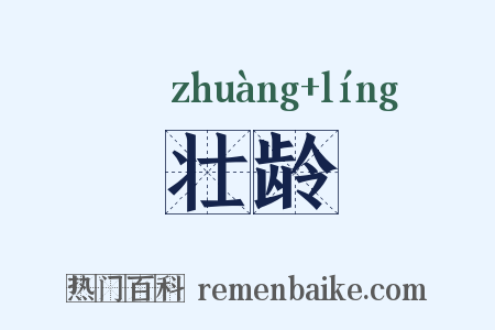 壮龄是什么意思的图片